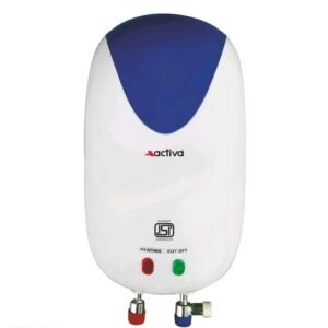 ACTIVA 1 LTR. Instant 3 KVA Anti Rust Coated Tank Geyser with Full ABS Body, 5 Year Warranty HOTMAK (Ivory)