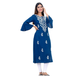 Women's Embroidery Long Partywear Kurta